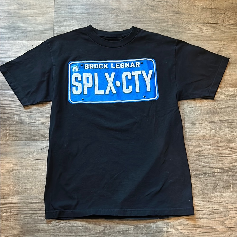 Brock Lesnar WWE SPLX•CTY Black Graphic Tee Medium